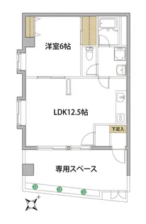 ヒルトップワレリ【1階】の間取り
