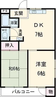 山陽ビル【401号室】の間取り