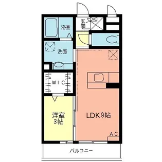 オークスアレイ矢部ウエストコート【0302号室】の間取り