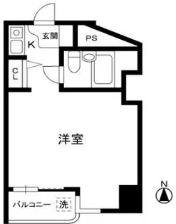 プラティーク新宿曙橋【3階】の間取り