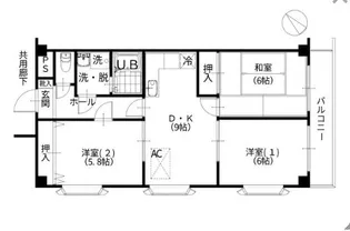 瑞江レジデンス芦田【2階】の間取り