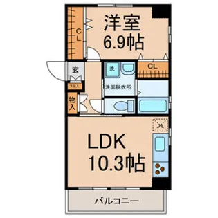グランド・ノーザンクロス【2階】の間取り