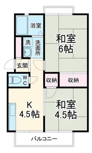 プランドールヒルタ【201号室】の間取り