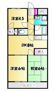 グランドゥールオークラNo.5【2階】の間取り