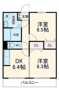 グランヒルズⅡ【1階】の間取り