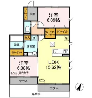 ラ フィエスタ【1階】の間取り