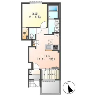 セピアローズ【1階】の間取り