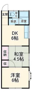 グリーン山手【1階】の間取り