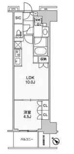 WORVE横浜伊勢佐木町【8階】の間取り