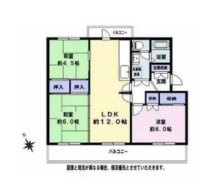 磯辺第一住宅団地【203号室】の間取り