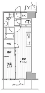 WORVE横浜伊勢佐木町【8階】の間取り