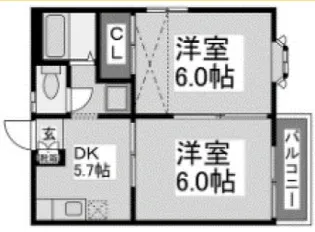 ファーストレジデンス新検見川【2階】の間取り