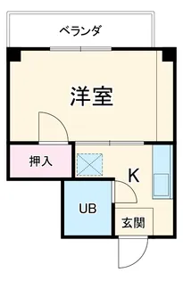 シャロン五十川1【3階】の間取り