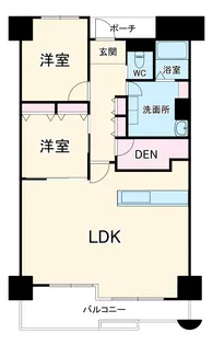 グリーンビュー鶴見【11階】の間取り