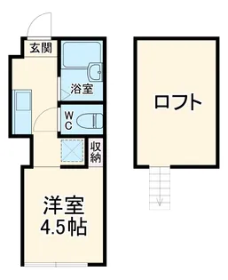 プライムテラスこどもの国【1階】の間取り