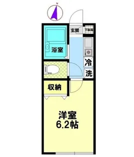 オウルージュ読売ランド【2階】の間取り