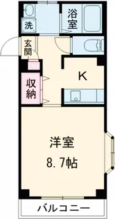 サンピラード一之江【1階】の間取り