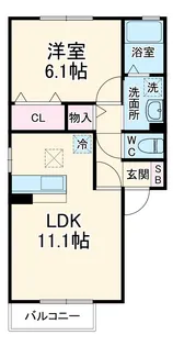 フルール M【1階】の間取り