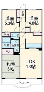 ベルコリーヌ梶ヶ谷【303号室】の間取り