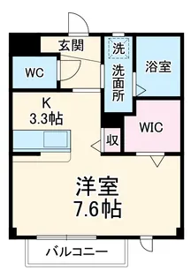 サンシャイン清和【202号室】の間取り