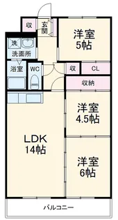 マンションブリッランテ【5階】の間取り