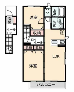 グランドソレーユ【2階】の間取り
