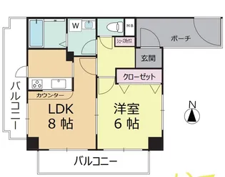 シューティングスター【216号室】の間取り
