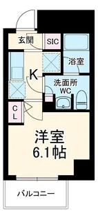 S-RESIDENCE蕨bene【401号室】の間取り