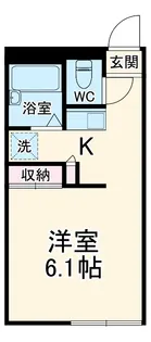 レオパレストゥルヌソル【106号室】の間取り