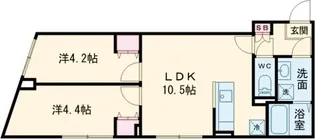 G.T.A. 中野坂上【503号室】の間取り