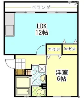 ポプラヶ丘コープ6号棟【4階】の間取り