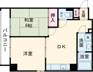 パレ綾瀬【6階】の間取り