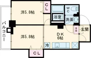 柳沢ゴールデンハイツ【2階】の間取り