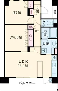 ガーデニエール砧レジデンス【9階】の間取り