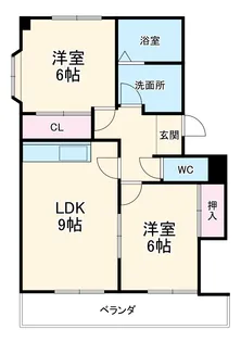 ダイアローグB棟【2階】の間取り