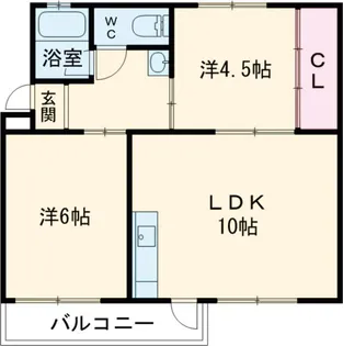 和泉府中ファミリーマンション2号棟【204号室】の間取り