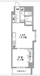 グランデュールⅡ関内【5階】の間取り