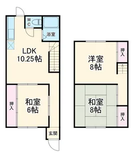 青木荘【1階】の間取り