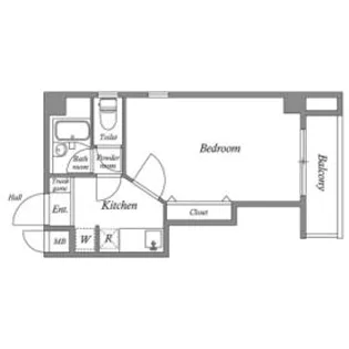 F.CROSS EBISU【601号室】の間取り