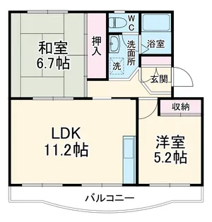 サンハイム【1階】の間取り