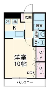 アゼリア浜田A【105号室】の間取り