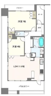 ヴァンデュール新大阪CityLife【5階】の間取り