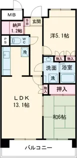 リヴェール烏山【5階】の間取り