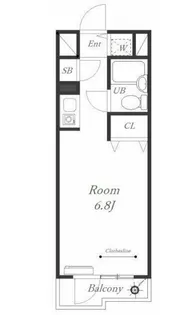 グランデ岸根公園Ⅱ【409号室】の間取り