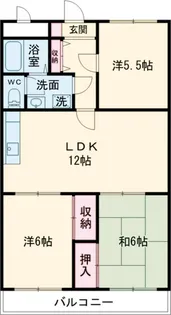 リバーサイドソシア【402号室】の間取り