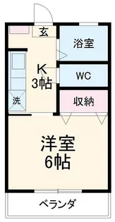 秋広コーポB【103号室】の間取り