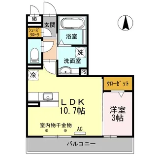 ヴィオーラ八番【2階】の間取り