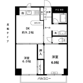 ヴェルドミール梶ヶ谷【202号室】の間取り