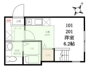 ハーミットクラブハウス戸塚Ⅴ KANAテラス【2階】の間取り