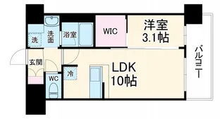 コンフォリア・リヴ新大阪西宮原ソルテラス【4階】の間取り